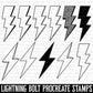 Lightning Bolt Procreate Stamps