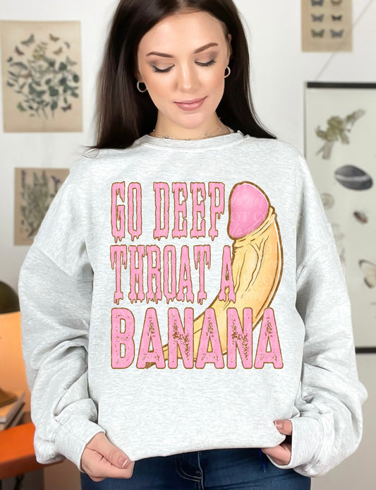 Go Deep Throat A Banana | Digital Download | PNG