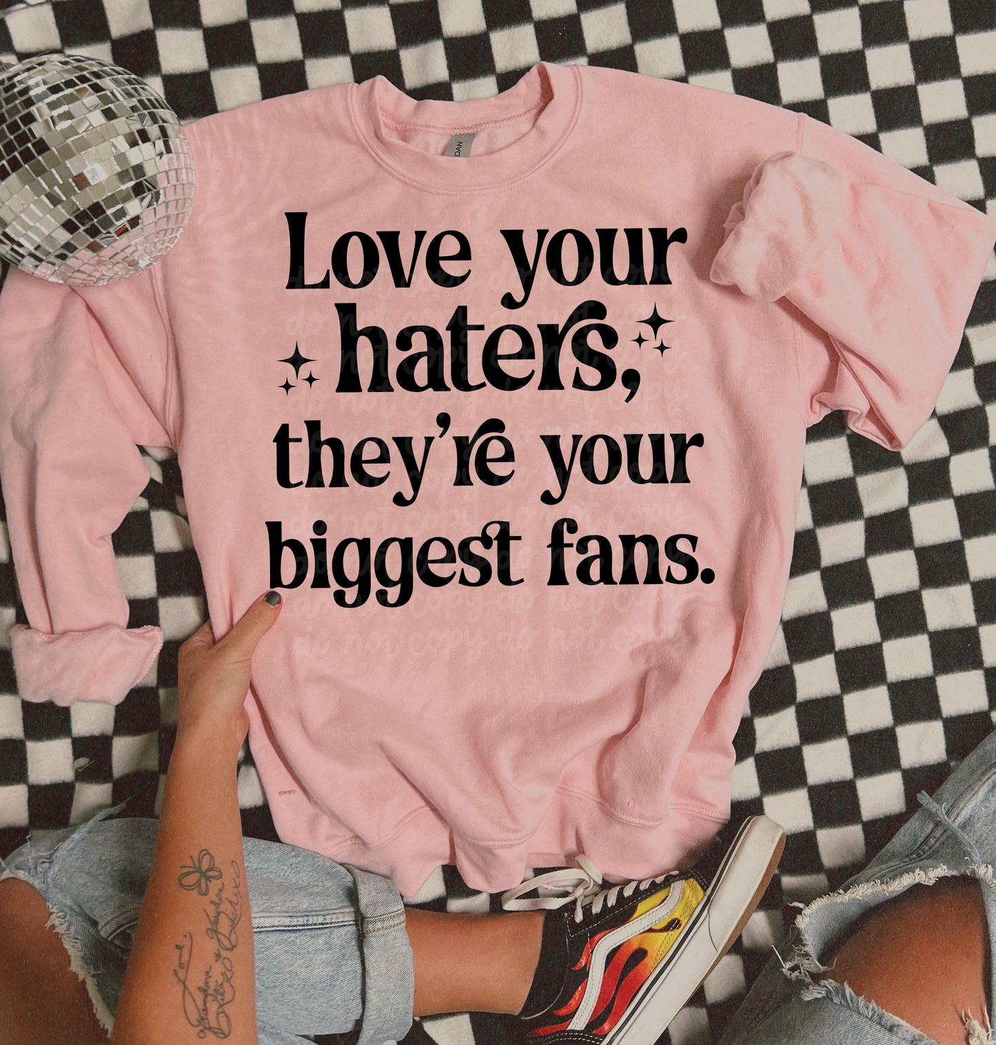 LOVE YOUR HATERS SINGLE COLOR DIGITAL