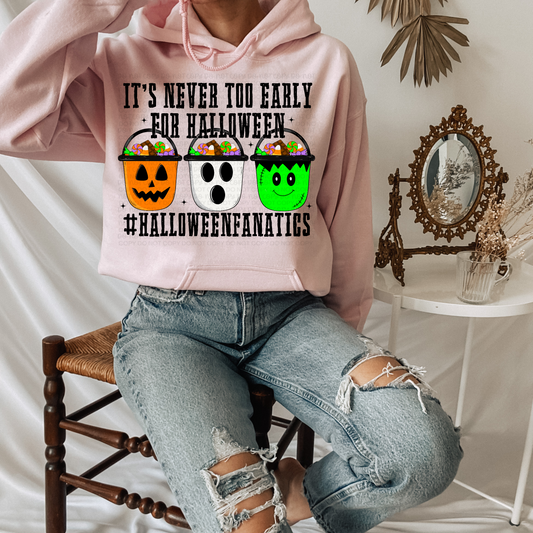Never Too Early For Halloween | Digital Download | PNG