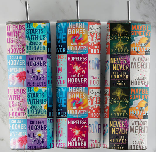 Colleen Hoover Book Covers  | Tumbler Wrap