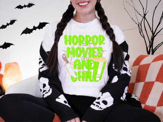 Horror Movies And Chill | Digital Download | PNG
