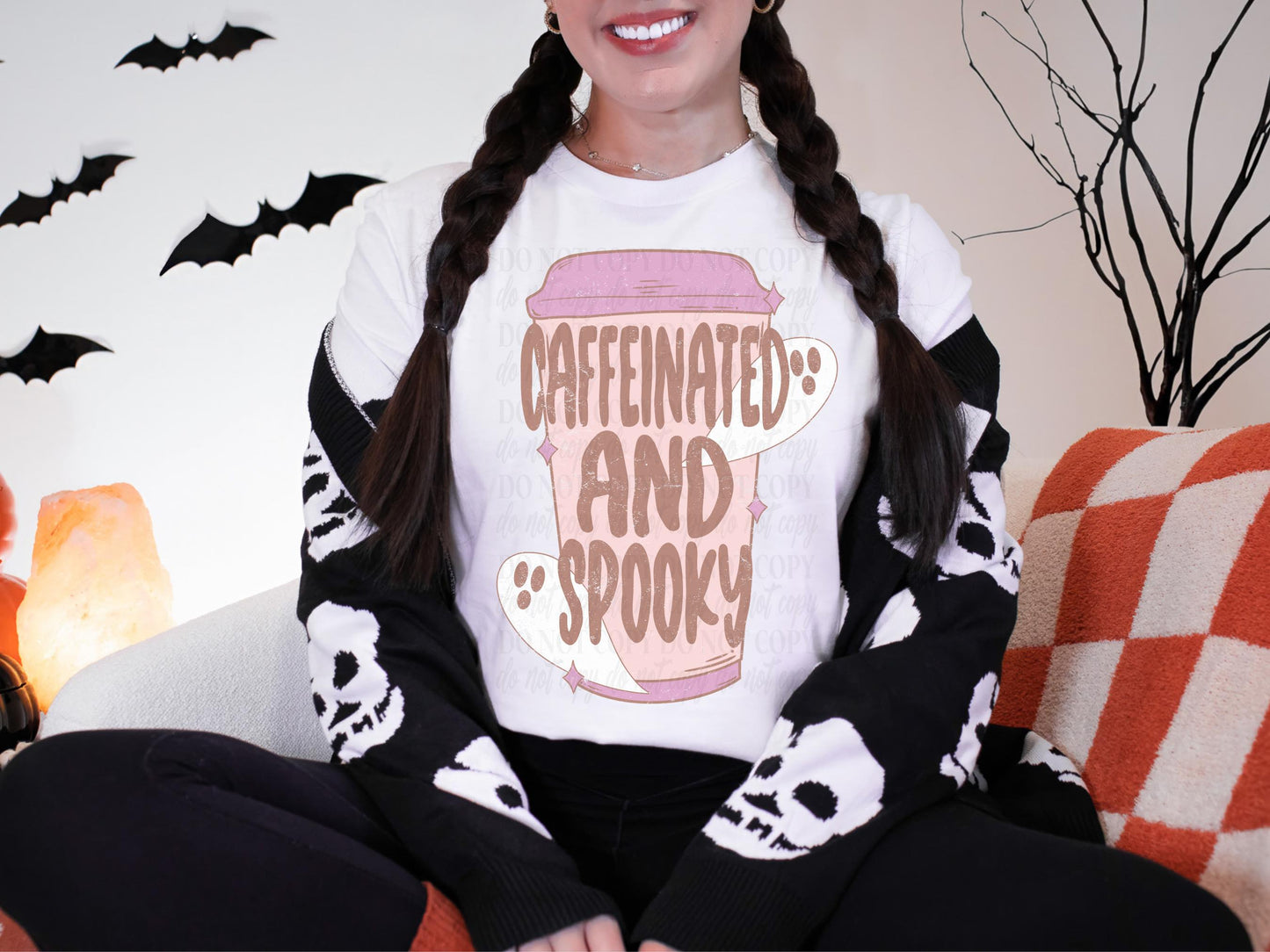 Caffeinated And Spooky | Digital Download | PNG